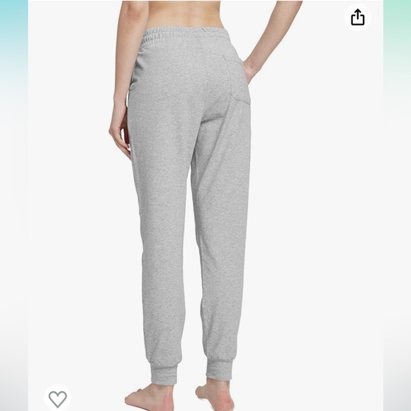 BALEAF Womens Sweatpants Cotton Joggers with Pockets Lounge Gray - Picture 5 of 9